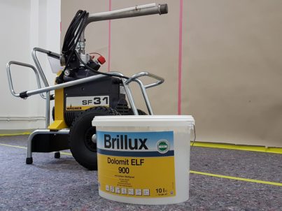 Brillux Dolomit ELF 900 - Tipps zur Verarbeitung mit Airless-Spritzgerät